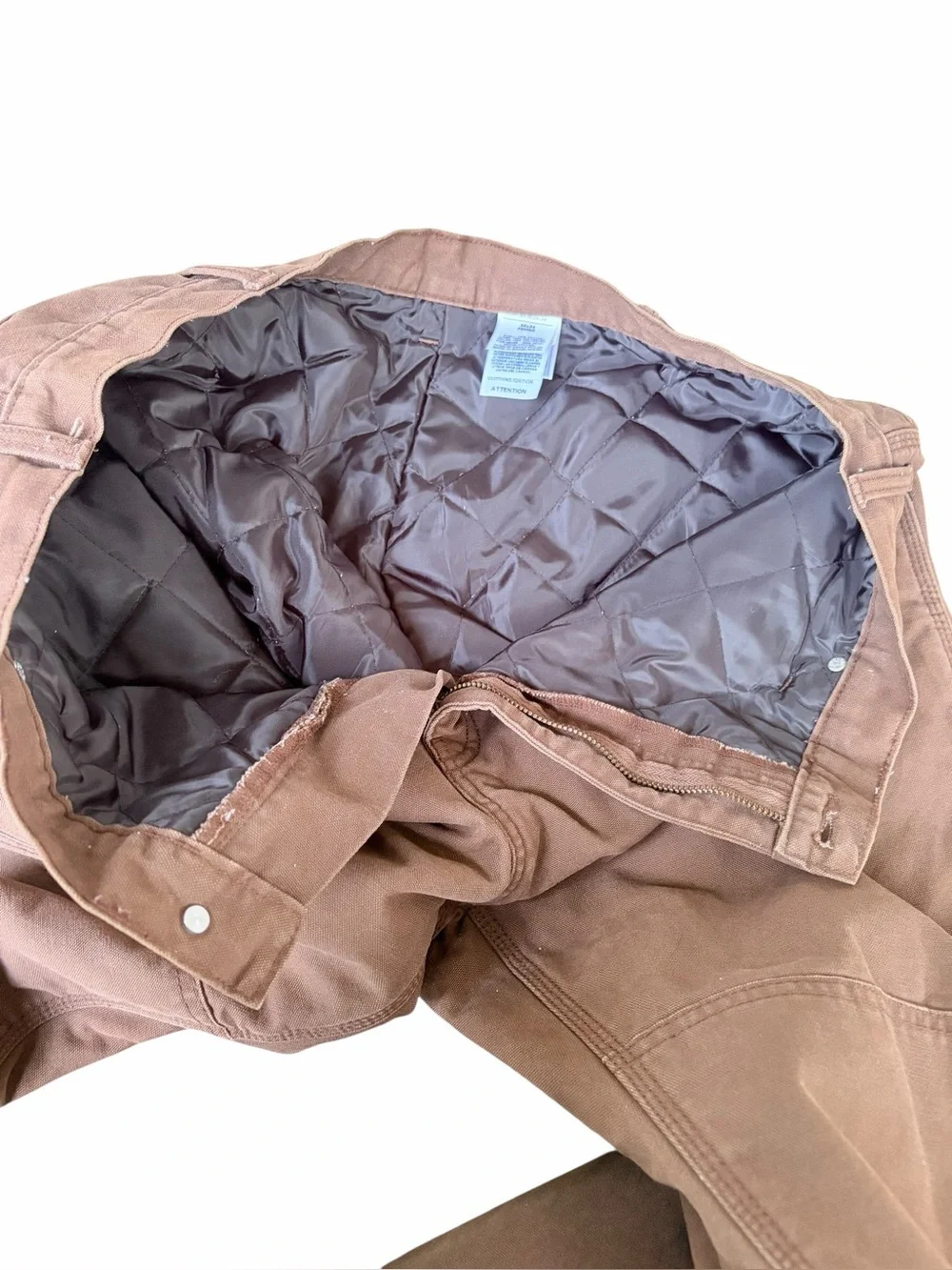 Berne Mens Highland Washed Duck Insulated Cargo-Style Work Pants